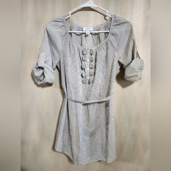 Ann Taylor LOFT striped tunic blouse top size small - Picture 1 of 6